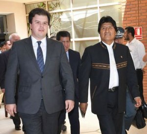 Fernando Coelho Filho e Evo Morales