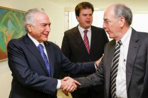 Michel Temer, Fernando Coelho Filho e Pedro Parente