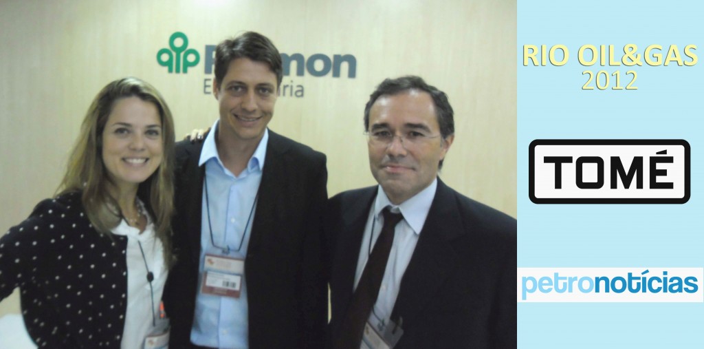 Anna Duarte, da Promon Engenharia; Bruno Picozzi, diretor de novos negócios da empresa; João Fontoura, diretor técnico