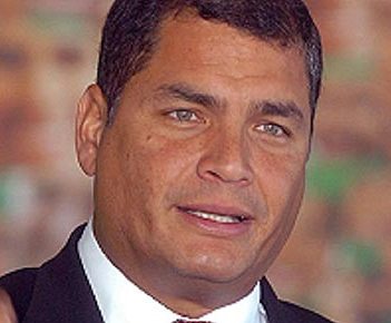 Rafael Corrêa, presidente do Equador