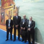 Luis Acosta, da Embraer, Paulo Couto, da FMC Technologies, Esdras Demoro, da Embraer, e Jose Mauro, da FMC Technologies.