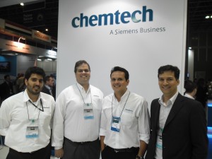 Luiz Guimarães, Rafael Teixeira, Gustavo Oliveira e Giancarlo da Silva, da Chemtech.