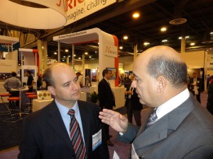 Roberto Ardenghy, Cônsul Comercial brasileiro em Houston, e Paulo Fernandes, presidente da Liderroll.