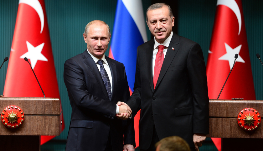 Press conference of Erdogan and Putin in Ankara