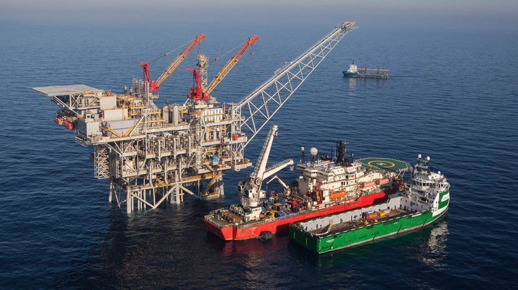 Tamar, The Natural Gas Production Platform Off The Israeli Coast, Is To Begin It's Natural Gas Production