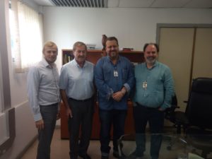 Da esqueda para direira, Ivan, Serguey, Victer e Celso Cunha