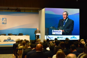 Diretor-geral da ANP, Décio Oddone, durante a cerimônia de abertura da 4ª rodada do pré-sal