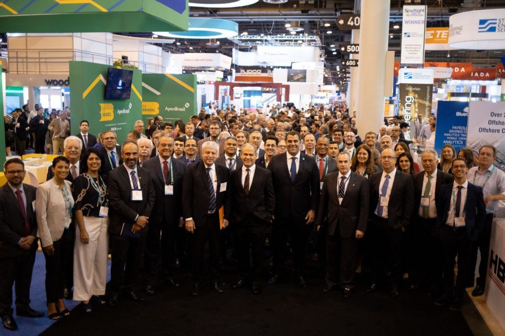 Delegação brasileira durante a OTC Houston 2019