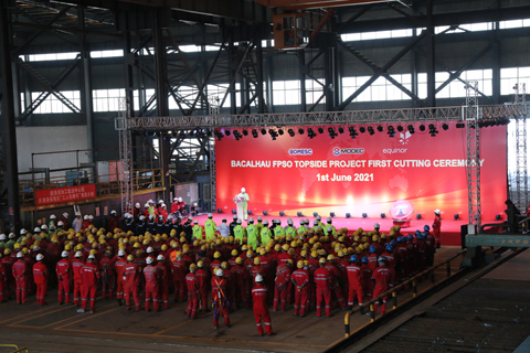 Bacalhau-FPSO-Topside-Project-First-Cutting-Ceremony-3