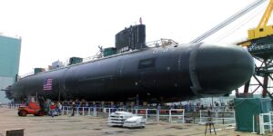 Submarino Nuclear americano sendo construído