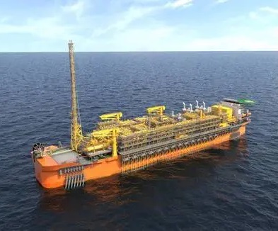Ilustração do FPSO Sepetiba, que está sendo construído na China pela SBM Offshore