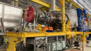 A turbina está sendo montada na fábrica da Siemens, em São Paulo