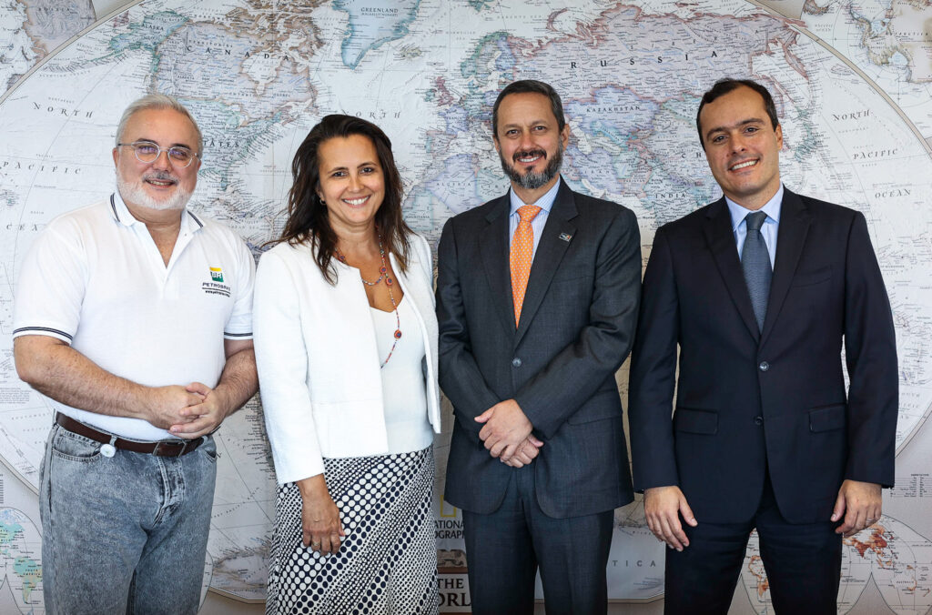 Jean Paul Prates (Petrobrás), Veronica Coelho (Equinor), Alejandro Ponce (Repsol Sinopec) e Thiago Penna (Equinor)