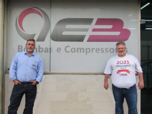 Os executivos José Vilas e Renato Penati, sócios da EB Bombas 