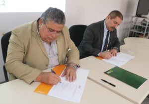 Presidente da INB, Carlos Freire Moreira, e diretor-presidente da Amazul, Newton Costa