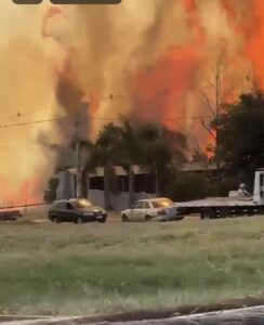 O fogo em São Paulo é devastador