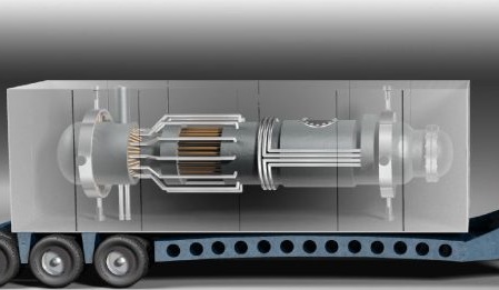 Figura ilustrativa de microreator dentro de um contêiner