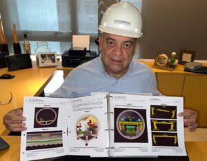 Paulo Fernandes, Presidente da Liderroll, tem o planejamento do túnel mapeado
