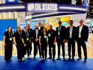 Parte da equipe da Oil States participou nesta semana da OTC Brasil, no Rio de Janeiro