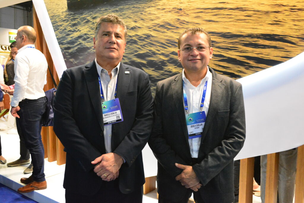 O presidente da EBSE, Marcelo Bonilha (à esquerda) e o diretor comercial da Cotemar, Jose