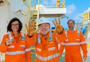 Lula visitou a sonda ODN-II, que está sendo usada para perfurar o poço pioneiro Morpho
