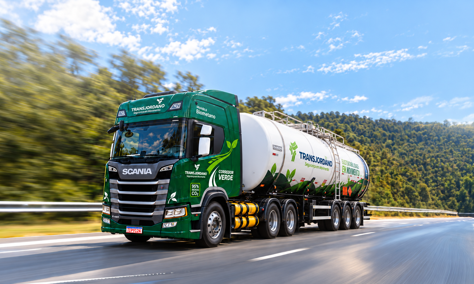 A TRANSPORTADORA TRANSJORDANO VAI PASSAR TODA SUA FROTA PARA SER MOVIDA POR BIOMETANO NO PROJETO CHAMADO CORREDOR VERDE